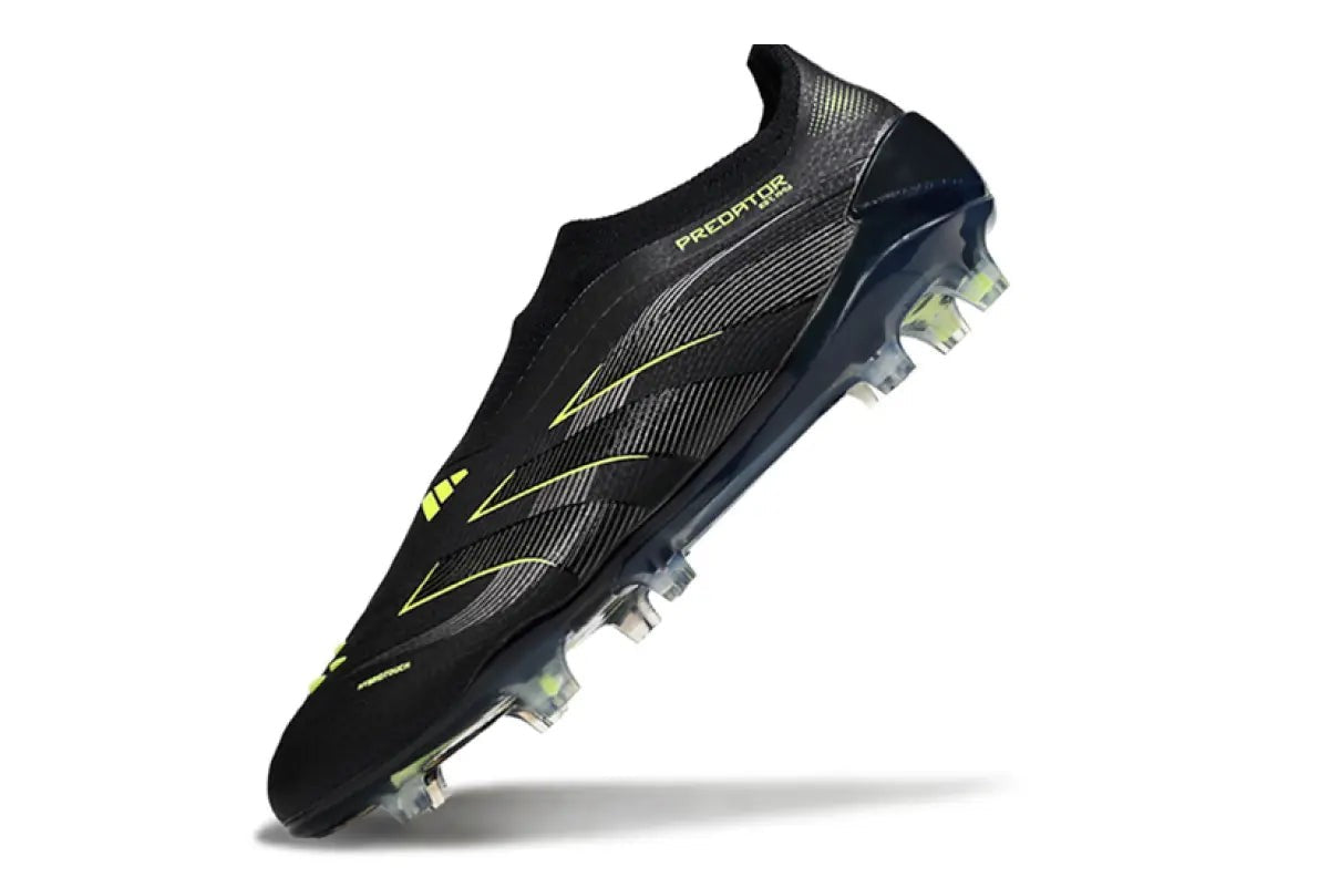 Predator Elite Laceless FG Black/Green